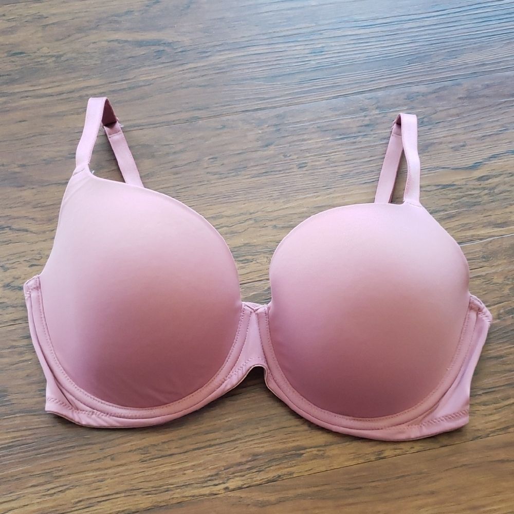 Victoria's Secret Dusty Rose Chic Edgy Feminine Wear Everywhere Bra Size 34DD